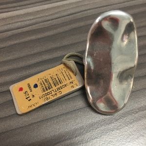 Silver Abstract Ring